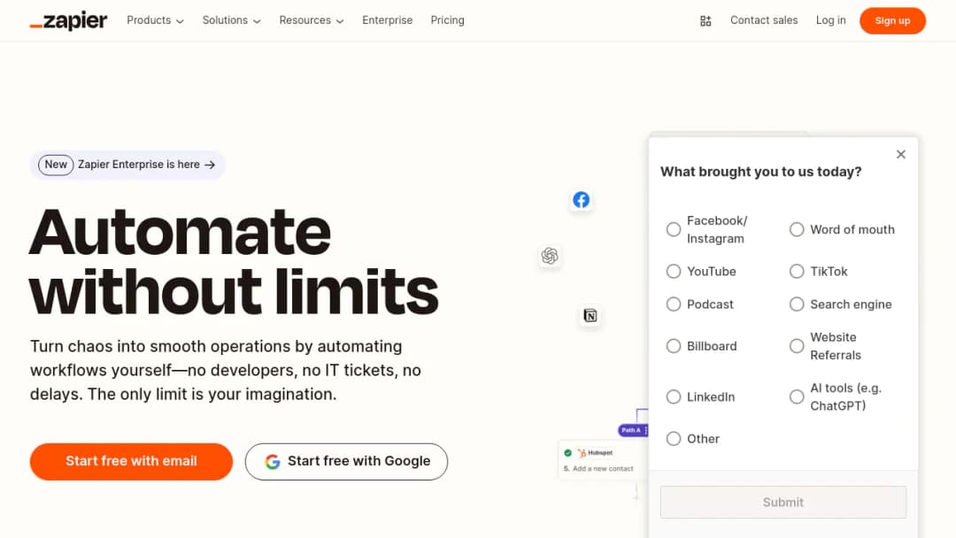 Zapier screenshot