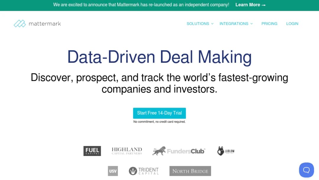 Mattermark screenshot