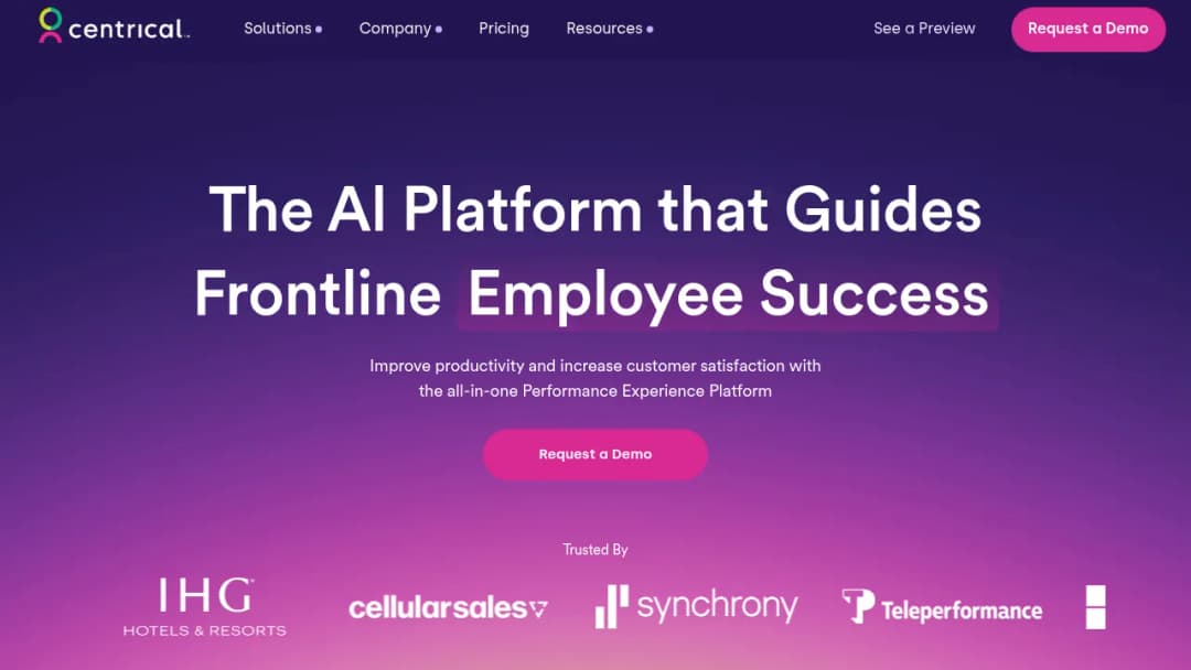 Centrical screenshot
