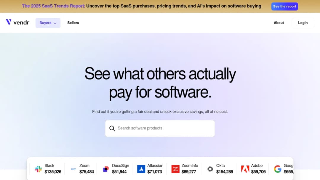 Vendr screenshot
