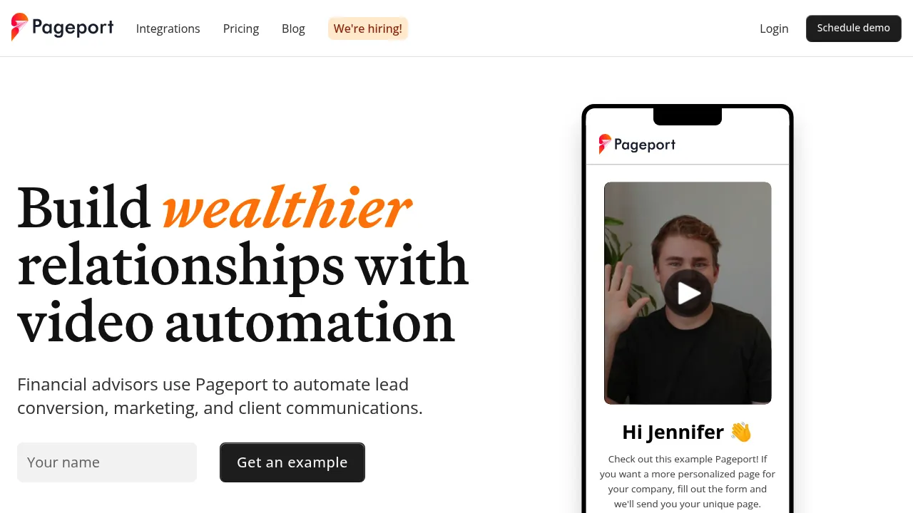 Pageport screenshot