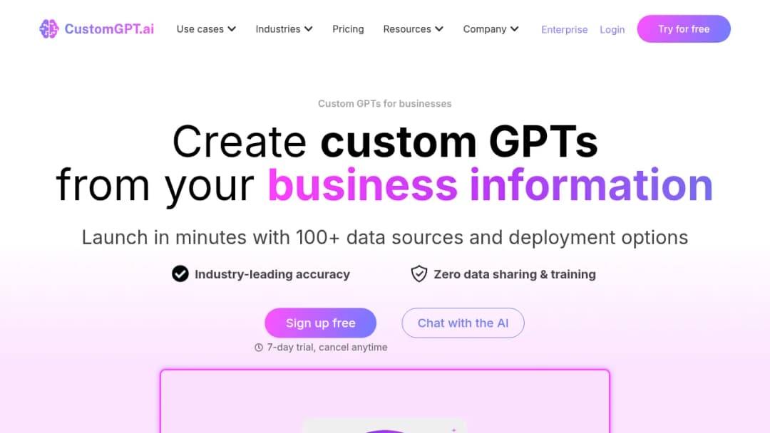 Custom GPT screenshot
