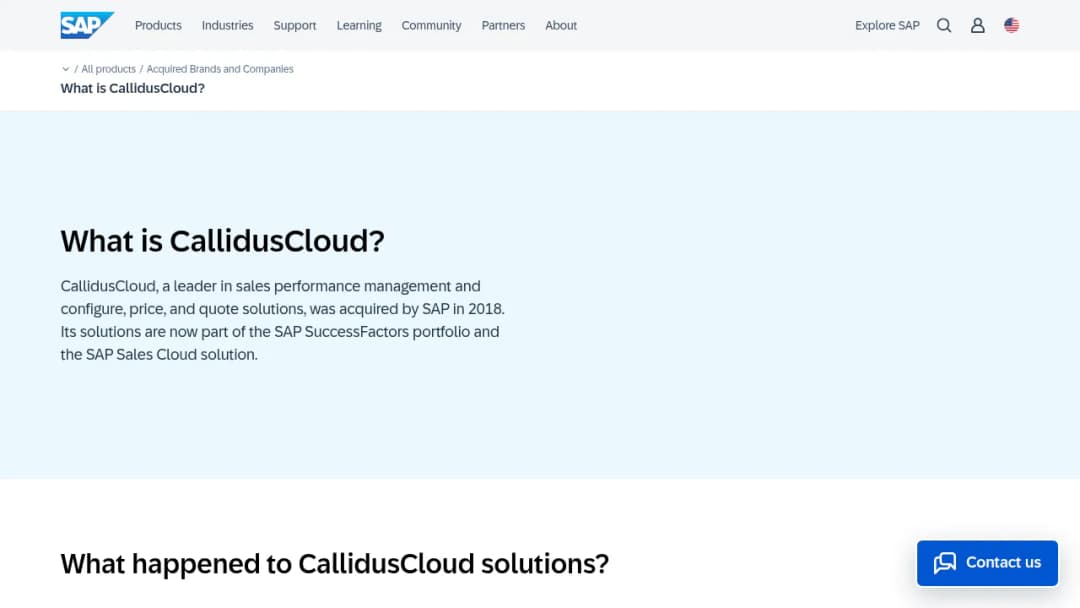SAP CallidusCloud screenshot