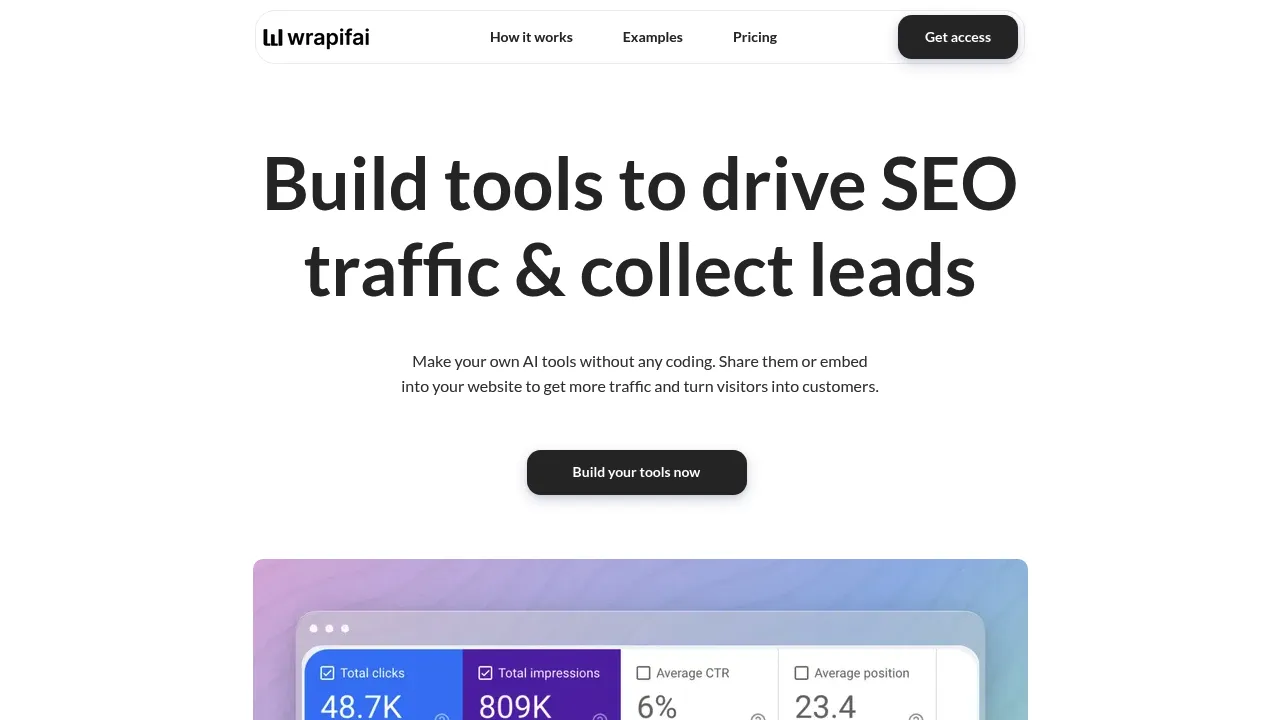 Wrapifai screenshot