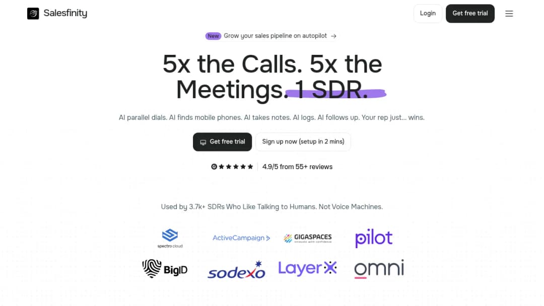 Salesfinity screenshot