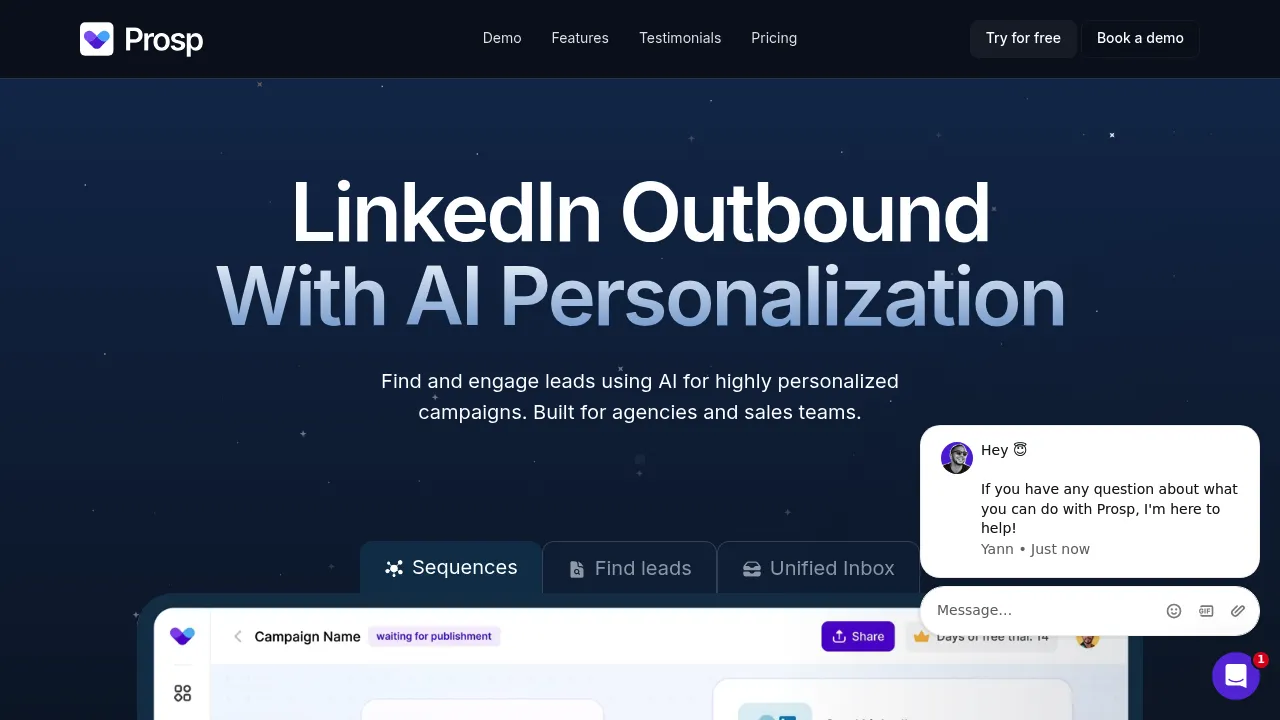 Prosp screenshot