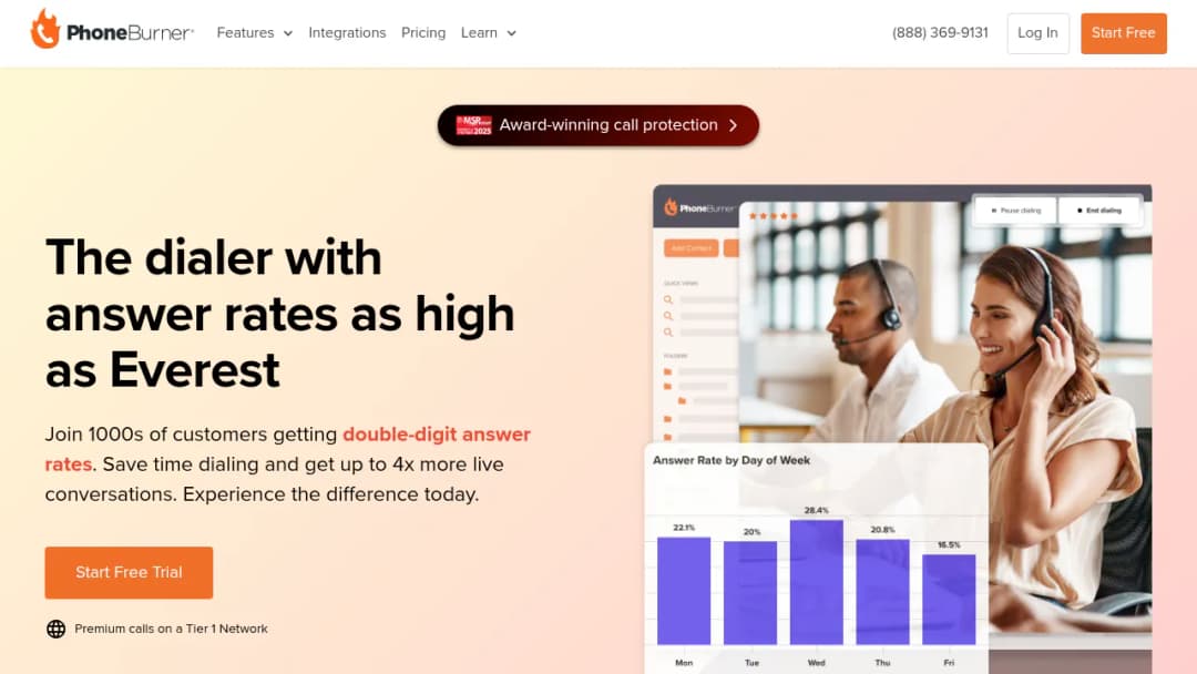 PhoneBurner screenshot