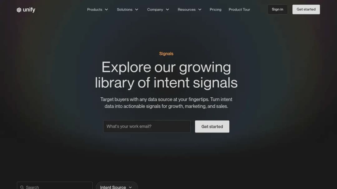 Unify Signals screenshot