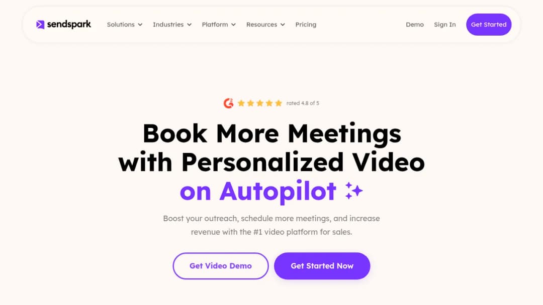 Sendspark screenshot