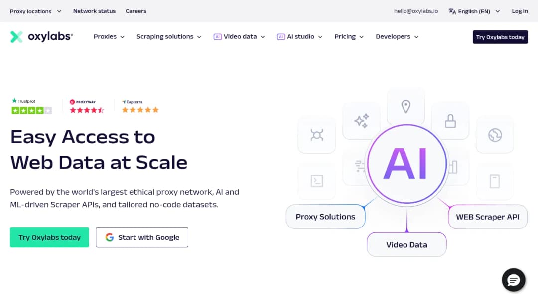 Oxylabs screenshot