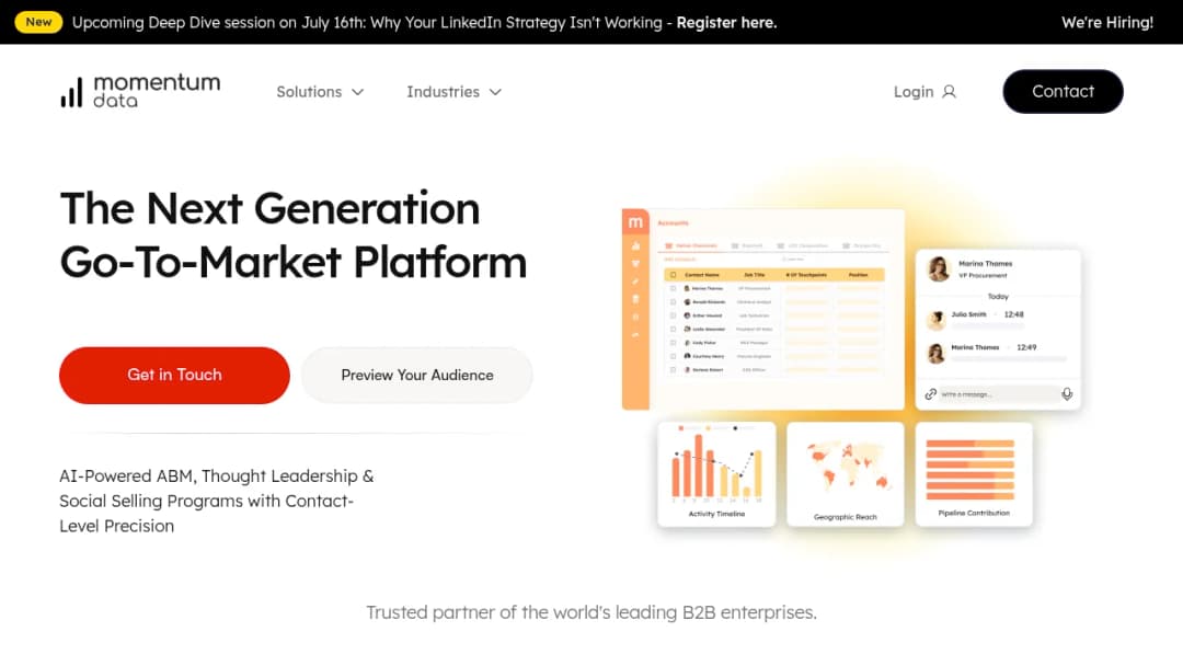 Momentum Data screenshot