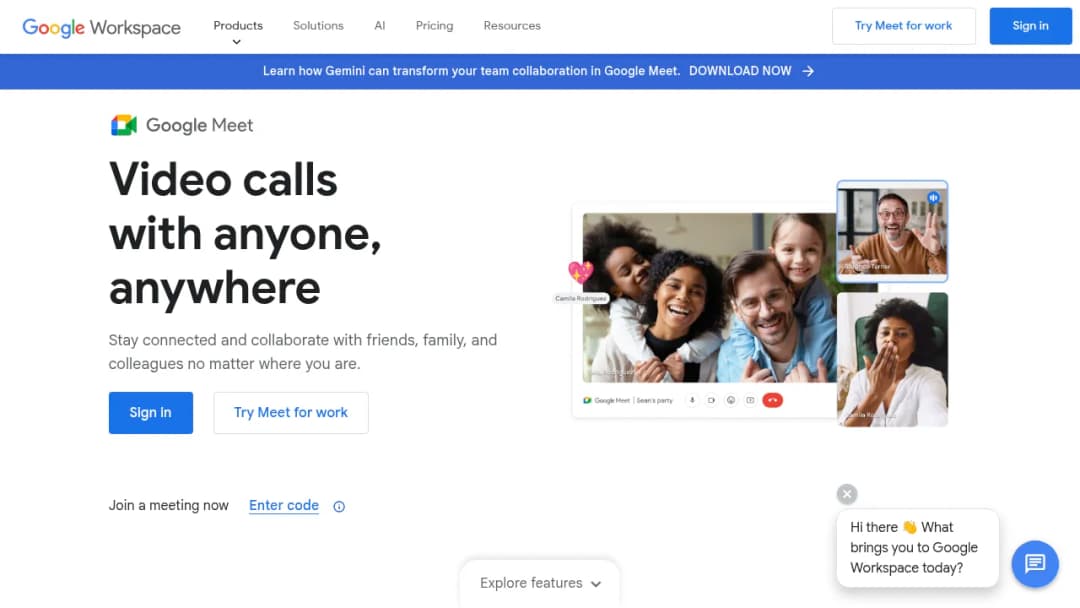 Google Meet screenshot