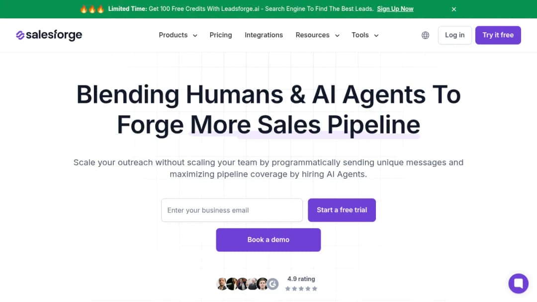 Salesforge screenshot