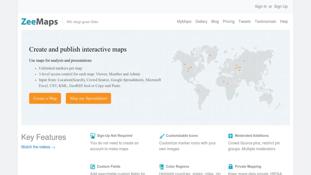 ZeeMaps screenshot