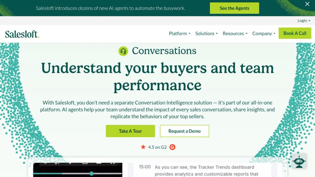 Salesloft Conversations screenshot
