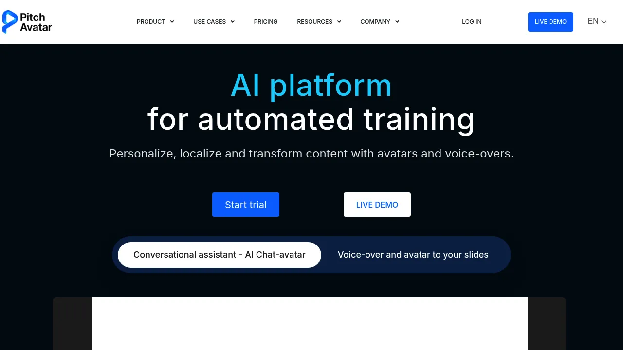 Pitch Avatar screenshot