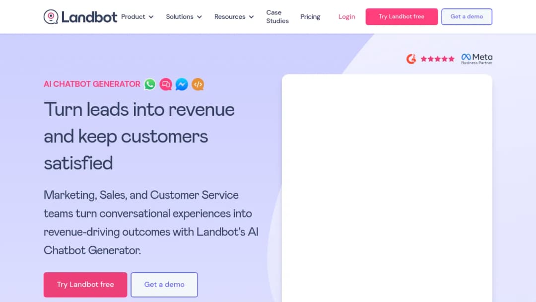 Landbot screenshot