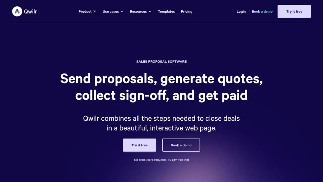Qwilr screenshot