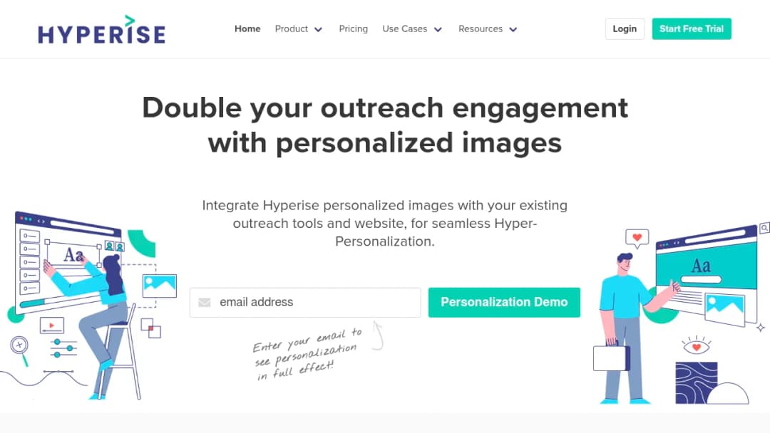 Hyperise screenshot