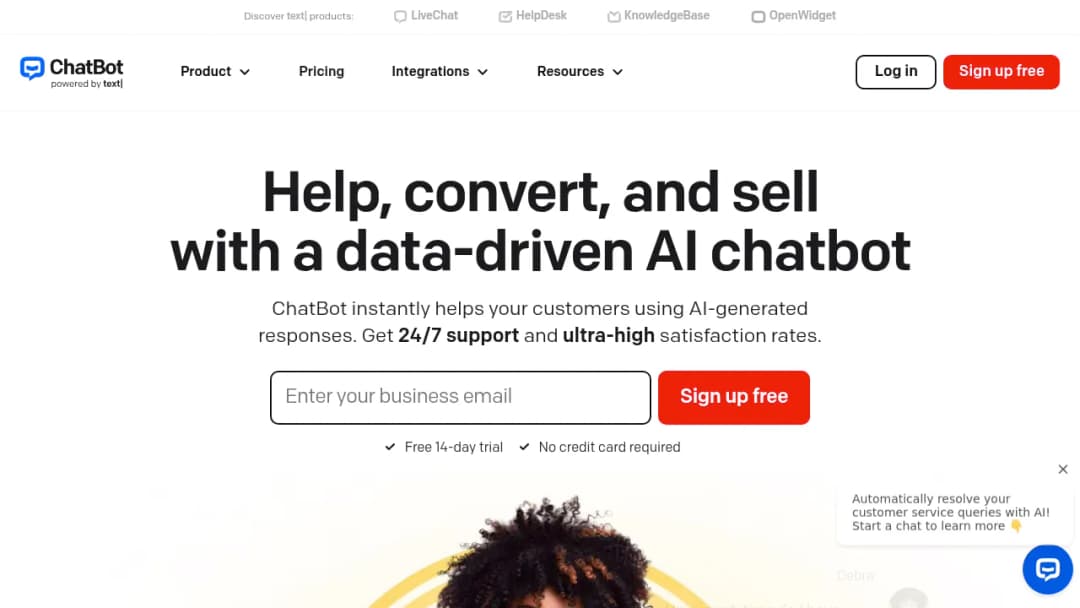 ChatBot screenshot