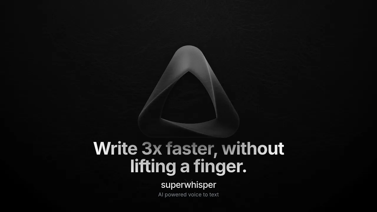 Superwhisper screenshot