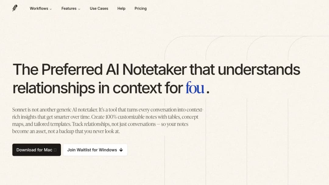 Sonnet screenshot