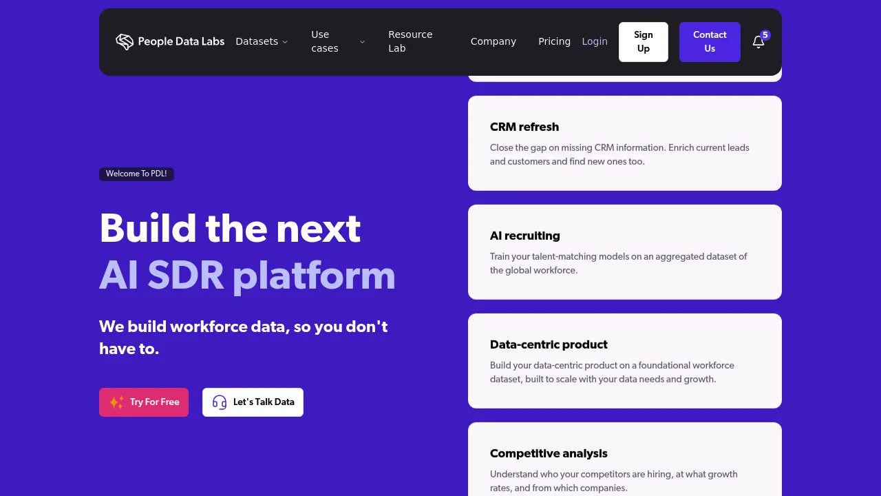 People Data Labs screenshot