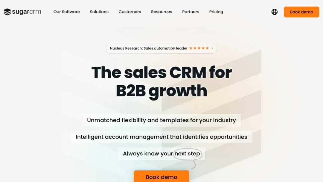 SugarCRM screenshot
