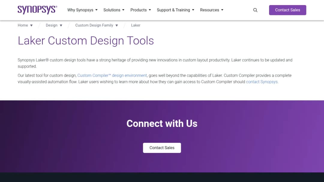 Synopsys Laker Custom Design screenshot