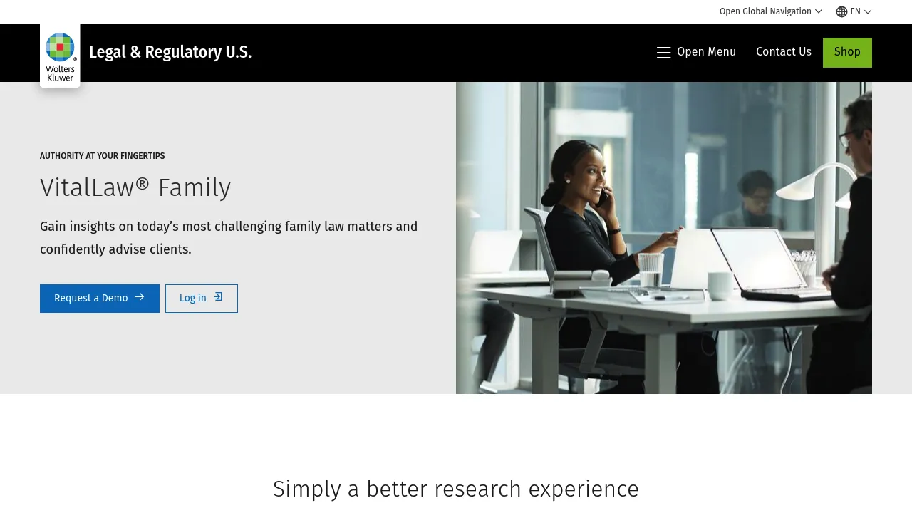 Wolters Kluwer VitalLaw® Family screenshot