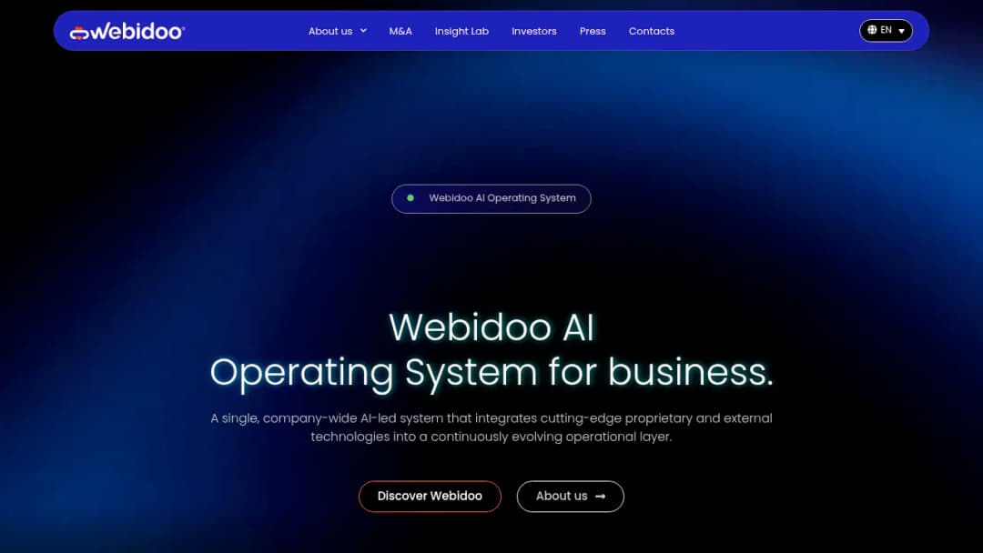 Webidoo screenshot