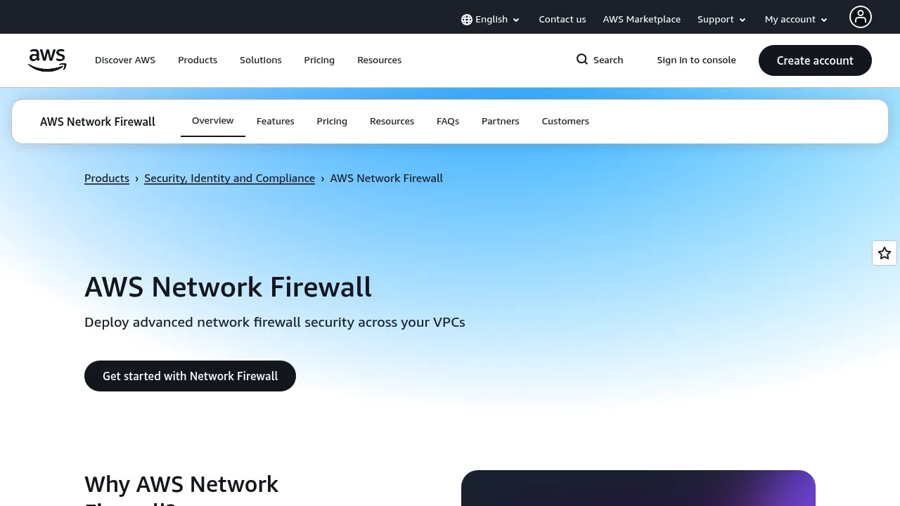 AWS Network Firewall screenshot