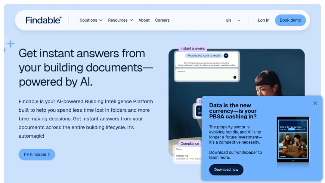 Findable screenshot