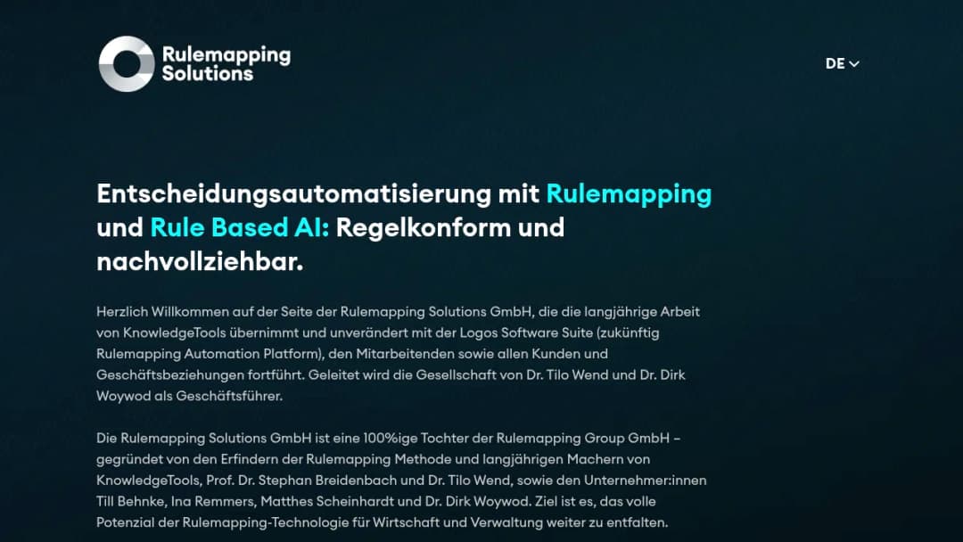 Rulemapping Group screenshot
