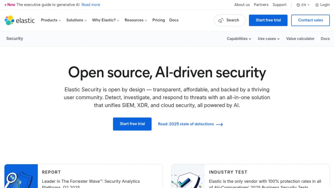 Elastic Security screenshot