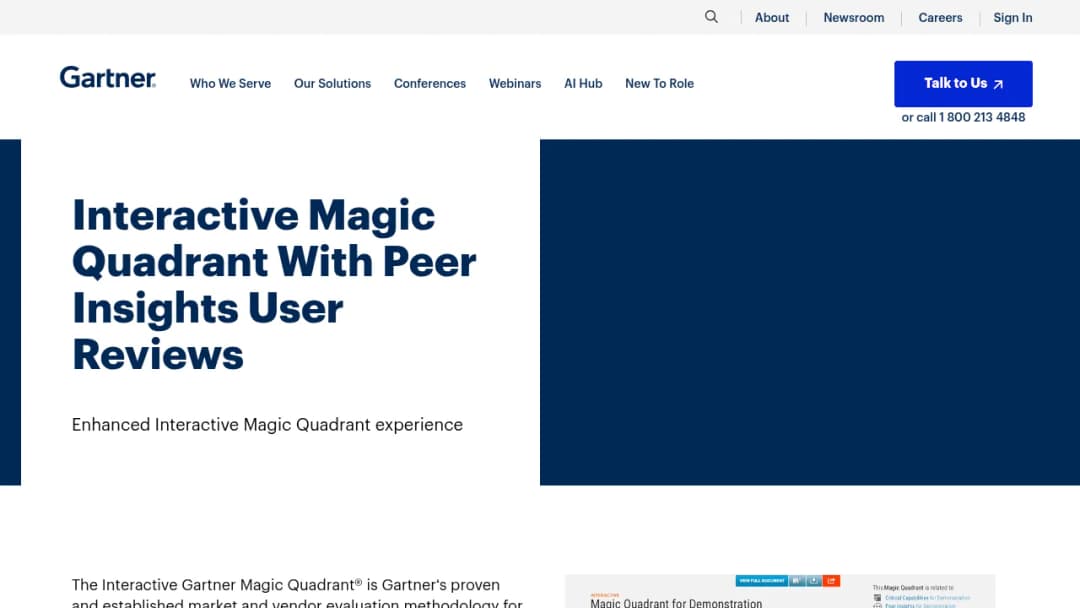 Gartner Peer Insights screenshot