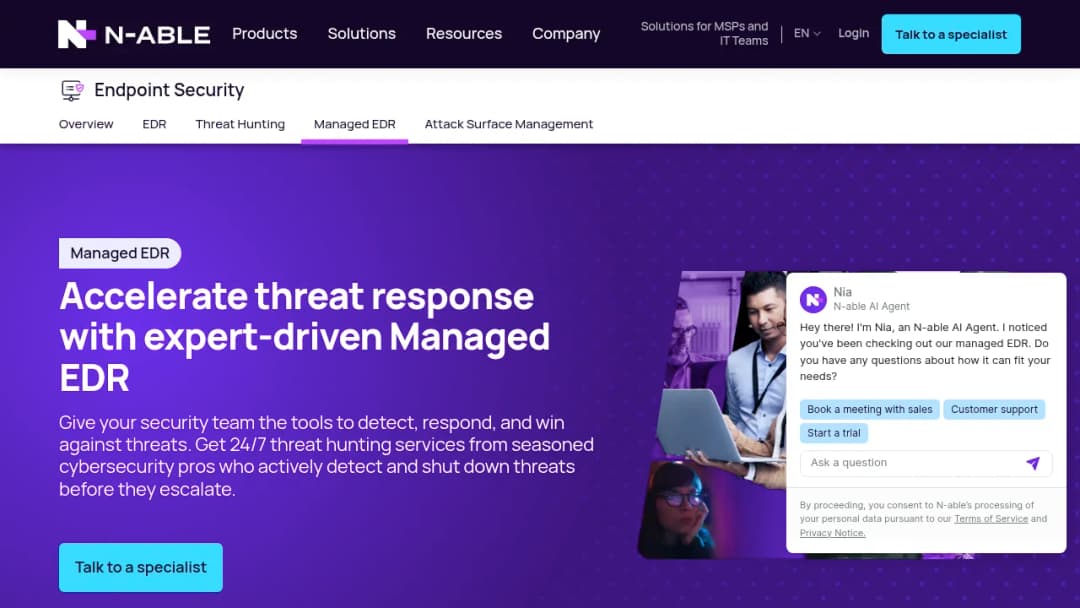 N-able Managed EDR screenshot