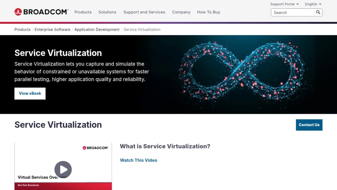 Broadcom Service Virtualization screenshot