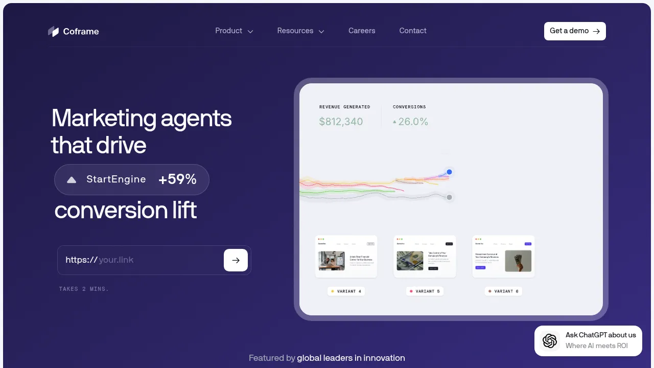 Coframe screenshot