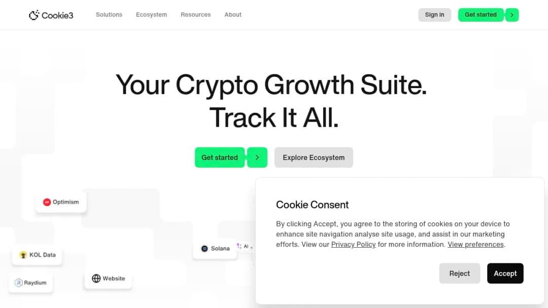 Cookie3 screenshot