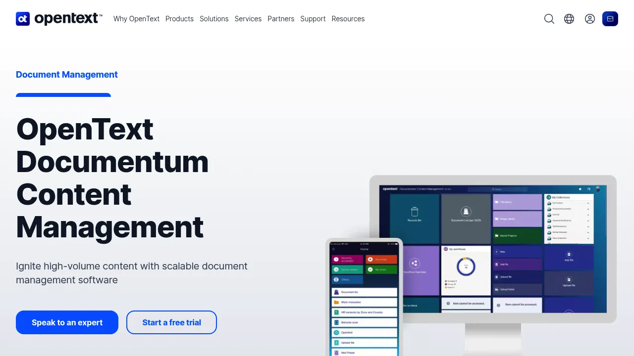 OpenText Documentum screenshot