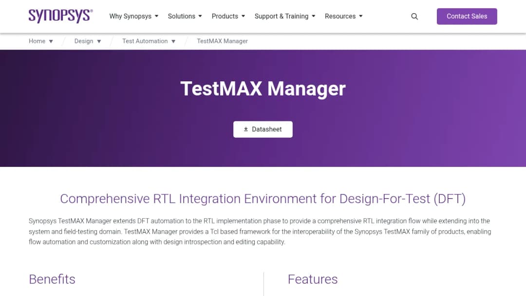 Synopsys TestMAX Manager screenshot