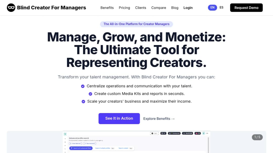 Blind Creator INC screenshot