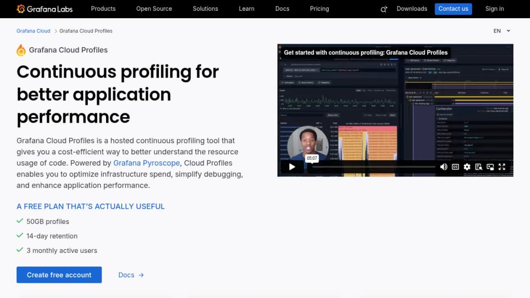 Grafana Labs Grafana Pyroscope screenshot