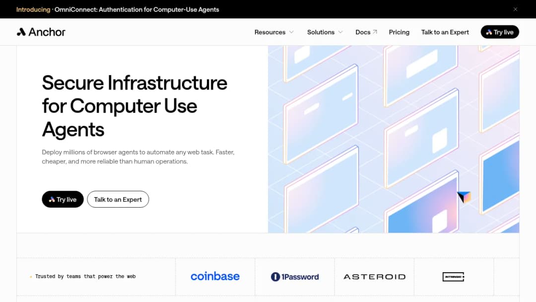 Anchor Browser screenshot
