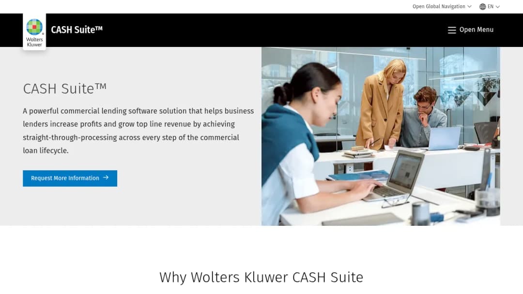 Wolters Kluwer CASH Suite screenshot