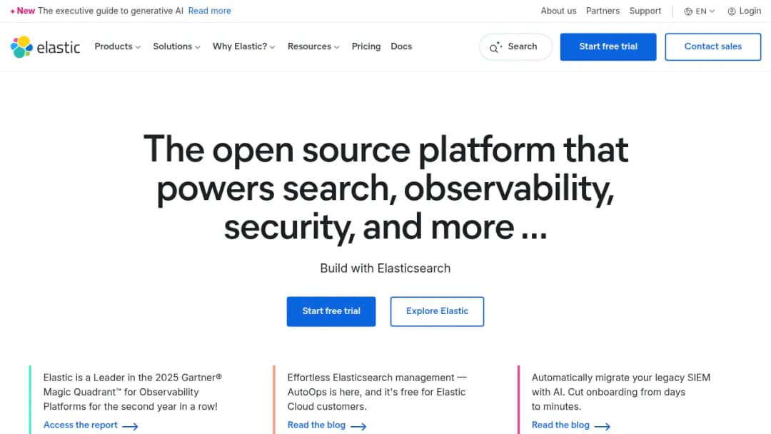 Elastic screenshot