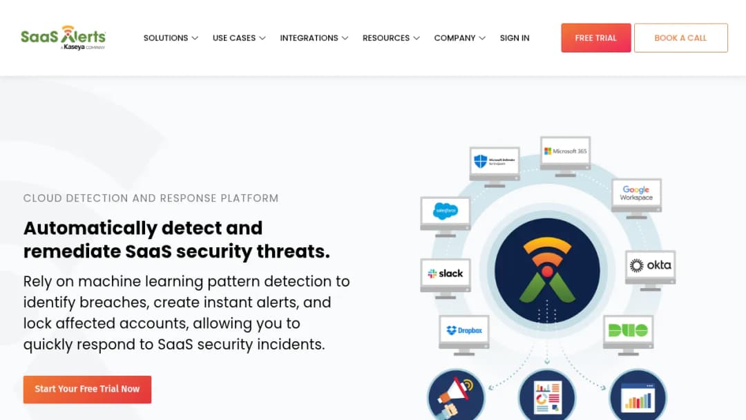 SaaS Alerts screenshot