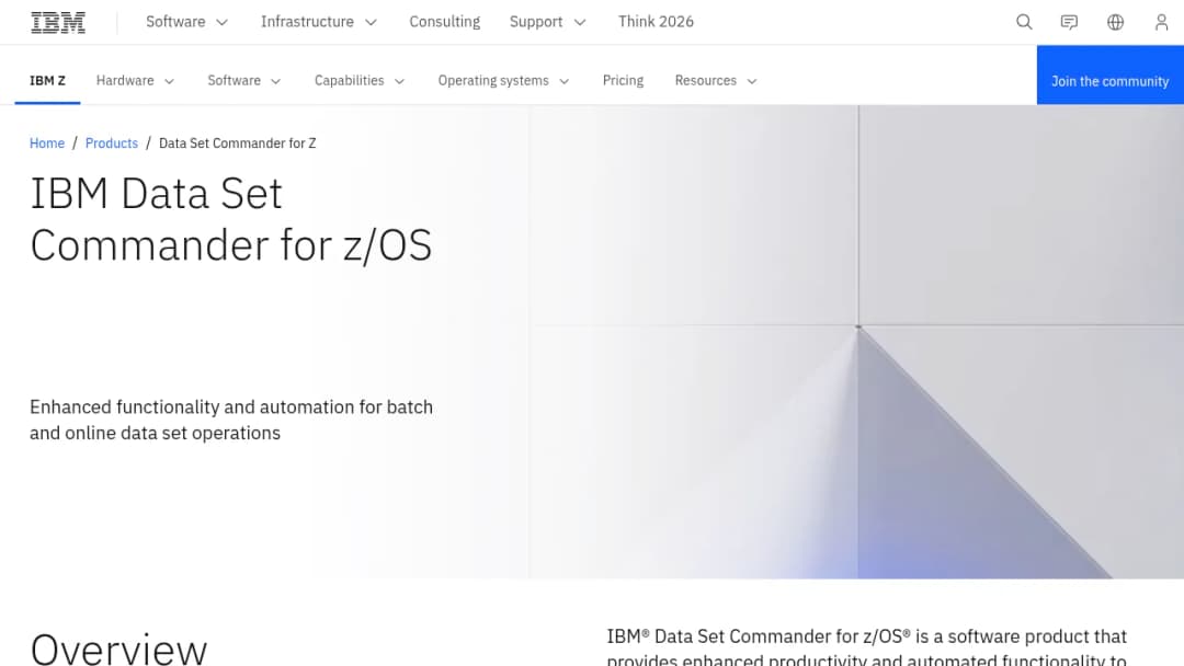 IBM Data Set Commander for Z screenshot