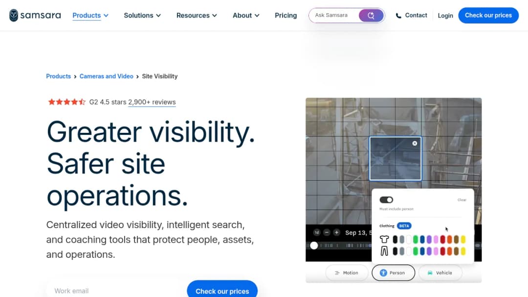 Samsara Site Security screenshot